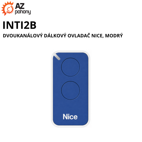 INTI2B - dvoukanálový dálkový ovladač NICE, modrý